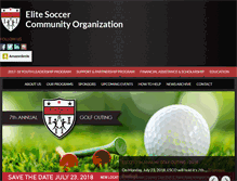 Tablet Screenshot of elitesoccercommunity.org